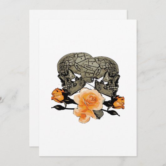 Till Death Do Us Grappig Ontwerp voor Halloween Feestdagenkaart (Voorkant / Achterkant)