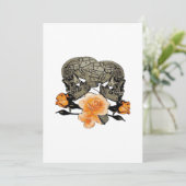 Till Death Do Us Grappig Ontwerp voor Halloween Feestdagenkaart (Staand voorkant)