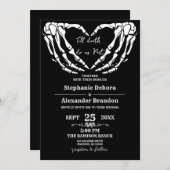 Till Death Do Us Halloween Gothic kaart Trouwen (Voorkant / Achterkant)