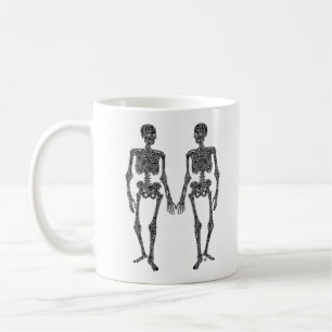 Till Death Do Us Part 2 Skeletons Klassiek Koffiemok