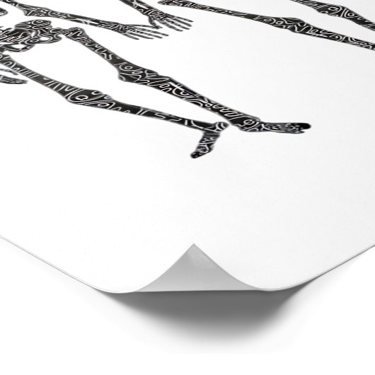 Till Death Do Us Part 2 Skeletons Klassiek Poster (Hoek)