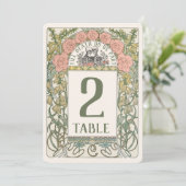 Till Death Do Us Part Art Nouveau Tafelnummer (Staand voorkant)