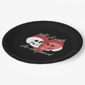 Till Death Do Us Part beroemd gemaakt door Skull Q Papieren Bordje (Gekanteld)