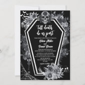 Till Death Do Us Part Black Halloween wedding Kaart (Voorkant)