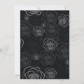 Till Death Do Us Part Black Halloween wedding Kaart (Achterkant)