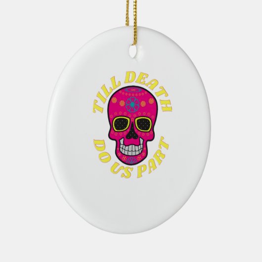 Till Death Do Us Part Classic - Gotische bruiloft Keramisch Ornament (Rechts)