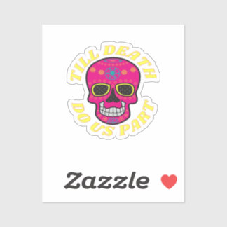 Till Death Do Us Part Classic - Gotische bruiloft Sticker