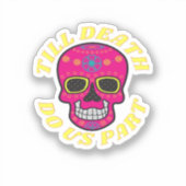 Till Death Do Us Part Classic - Gotische bruiloft Sticker (Voorkant)