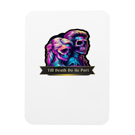 Till Death Do Us Part Classic - Gotische herfstgel Magneet (Verticaal)