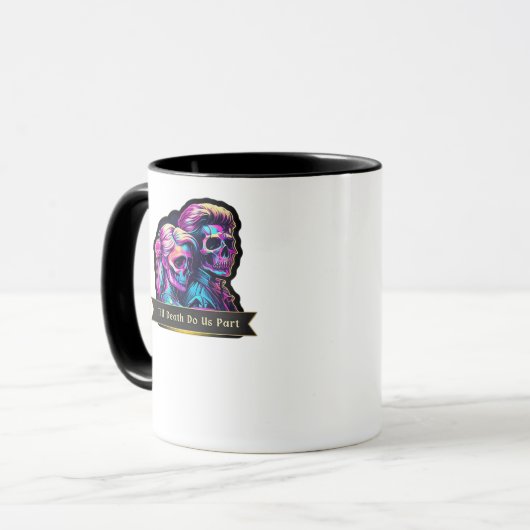 Till Death Do Us Part Classic - Gotische herfstgel Mok (Voorkant links)