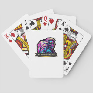 Till Death Do Us Part Classic - Gotische herfstgel Pokerkaarten