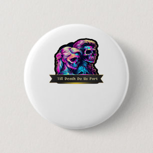 Till Death Do Us Part Classic - Gotische herfstgel Ronde Button 5,7 Cm