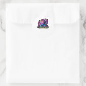 Till Death Do Us Part Classic - Gotische herfstgel Ronde Sticker (Tas)