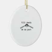 Till Death Do Us Part Classic - Gotische Romance D Keramisch Ornament (Rechts)
