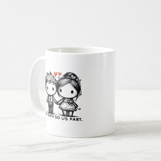 Till Death Do Us Part Classic - Gotische Romance D Koffiemok (Voorkant links)