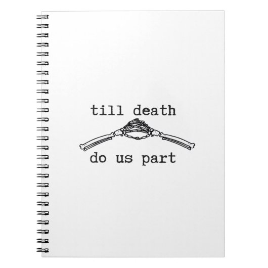 Till Death Do Us Part Classic - Gotische Romance D Notitieboek (Voorkant)