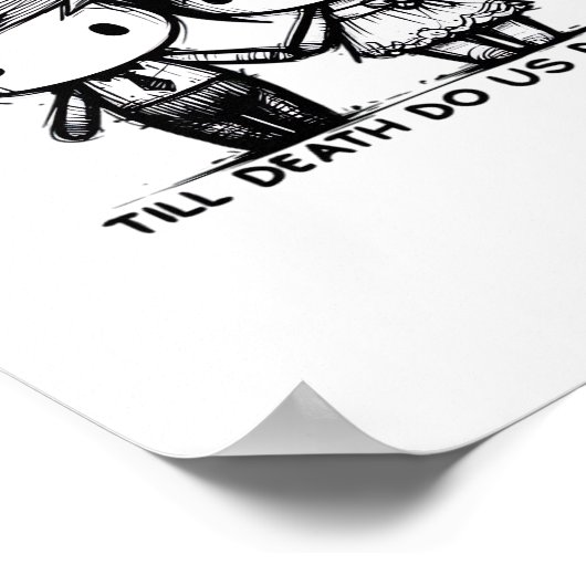 Till Death Do Us Part Classic - Gotische Romance D Poster (Hoek)