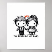 Till Death Do Us Part Classic - Gotische Romance D Poster (Voorkant)