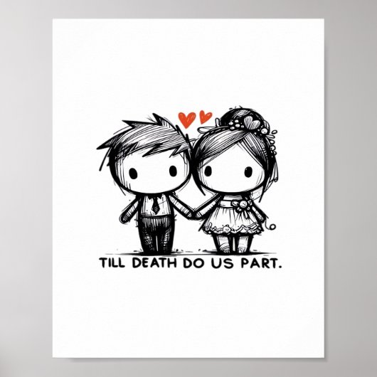 Till Death Do Us Part Classic - Gotische Romance D Poster (Voorkant)