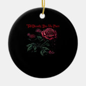 Till Death Do Us Part Classic - Liefde Ontwerp Keramisch Ornament (Voorkant)