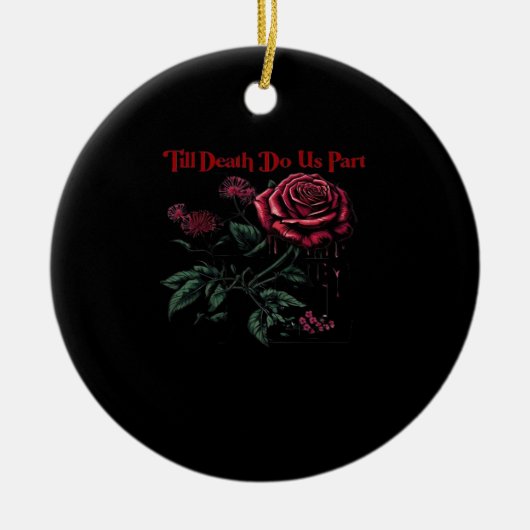 Till Death Do Us Part Classic - Liefde Ontwerp Keramisch Ornament (Voorkant)