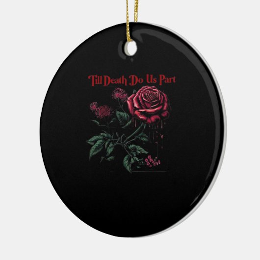 Till Death Do Us Part Classic - Liefde Ontwerp Keramisch Ornament (Links)