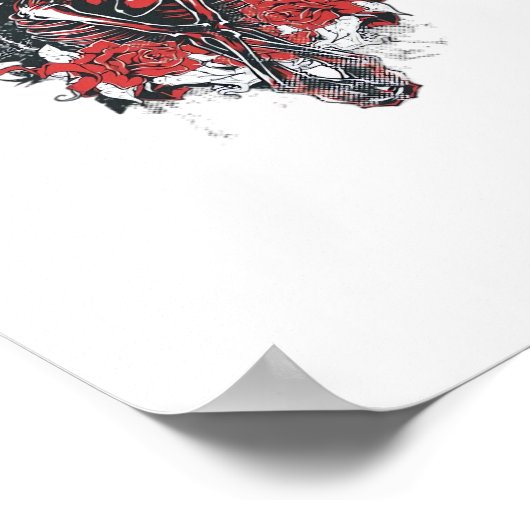 Till Death Do Us Part: een minimalistisch kunstwer Poster (Hoek)