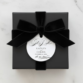 Till Death Do Us Part Elegant Gothic Wedding Bedankjes Labels