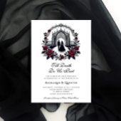 Till Death Do Us Part Elegant Gothic Wedding Kaart