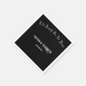 Till Death Do Us Part Elegant Gothic Wedding Servet (Hoek)