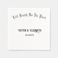 Till Death Do Us Part Elegant Gothic Wedding