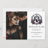Till Death Do Us Part Elegante Gothic Foto Opslaan