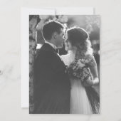 Till Death Do Us Part Gothic Grey Bloemen Huwelijk Kaart (Achterkant)