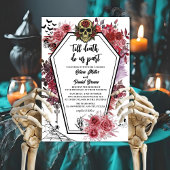 till death do us part Gothic Halloween Wedding Kaart