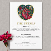 Till Death Do us Part Gothic Hart Halloween Bruilo Informatiekaartje