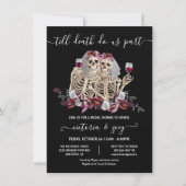 Till death do us Part Gothic Skeleton Brides bruil Kaart (Voorkant)