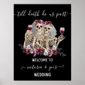 Till death do us Part Gothic Skeleton Brides Welko Poster (Voorkant)