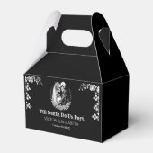 Till Death Do Us Part Gothic Skeleton Wedding Bedankdoosjes (Voorkant Zijde)