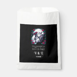 Till Death Do Us Part Gothic Skeletons Wedding Bedankzakje
