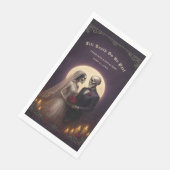 Till Death Do Us Part Gothic Skeletons Wedding Servet (Hoek)