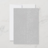 "Till Death Do Us Part" Gotische bruiloft RSVP Kaartje (Achterkant)