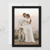 Till Death Do Us Part Gotische Halloween bruiloft Bedankkaart (Achterkant)