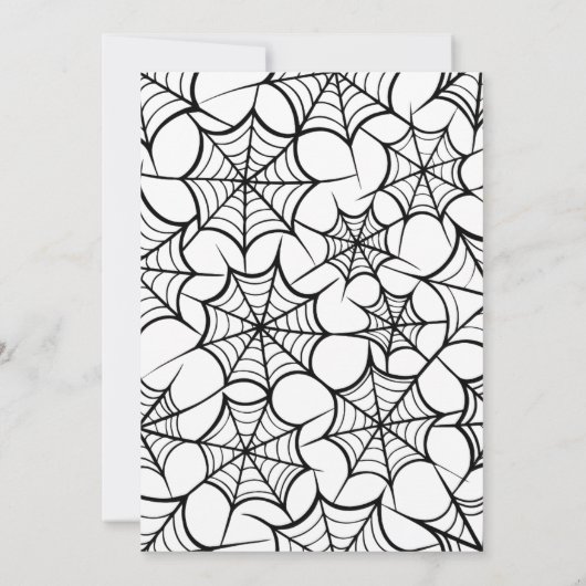 Till Death Do Us Part Gotische Halloween bruiloft Kaart (Achterkant)