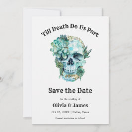 Till Death Do Us Part Gotische Halloween bruiloft Save The Date