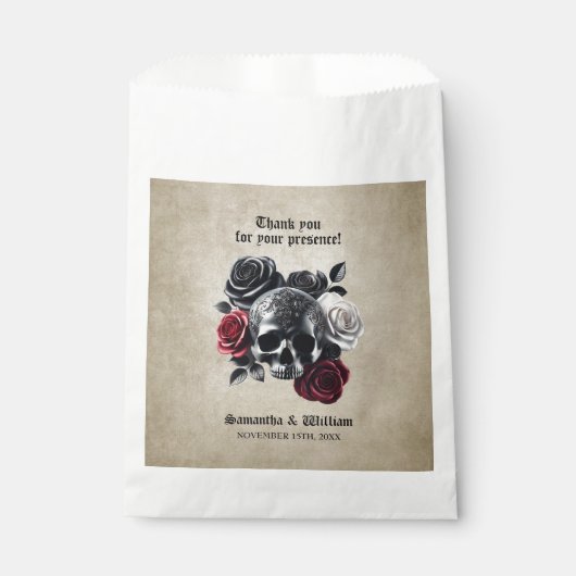 Till Death Do Us Part Halloween bruiloft Bedankzakje (Voorkant)