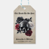Till Death Do Us Part  Halloween bruiloft Cadeaulabel (Voorkant)