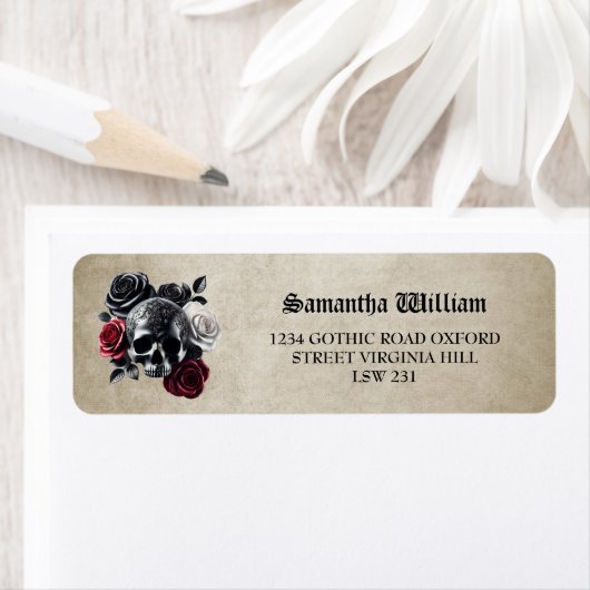 Till Death Do Us Part Halloween bruiloft Etiket (Insitu)