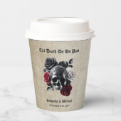 Till Death Do Us Part Halloween bruiloft Papieren Bekers (Voorkant)
