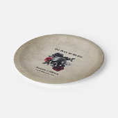 Till Death Do Us Part  Halloween bruiloft Papieren Bordje (Gekanteld)