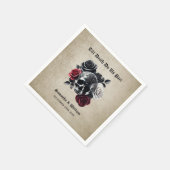 Till Death Do Us Part Halloween bruiloft Servet (Hoek)